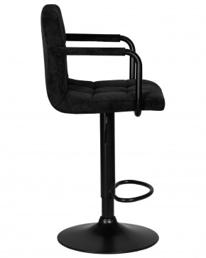 Стул барный DOBRIN KRUGER ARM BLACK, черный вельвет (LAR-E2041-52) в Еманжелинске - emanzhelinsk.ok-mebel.com | фото 3