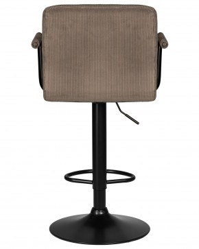 Стул барный DOBRIN KRUGER ARM BLACK, какао вельвет (LAR-E2041-05) в Еманжелинске - emanzhelinsk.ok-mebel.com | фото 5