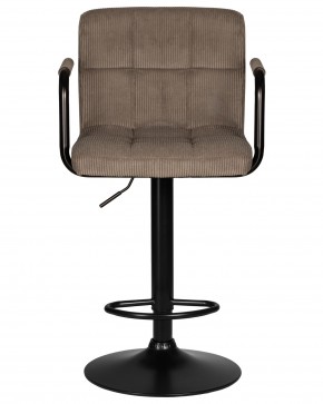 Стул барный DOBRIN KRUGER ARM BLACK, какао вельвет (LAR-E2041-05) в Еманжелинске - emanzhelinsk.ok-mebel.com | фото 6