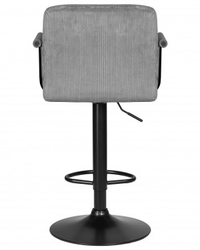 Стул барный DOBRIN KRUGER ARM BLACK, серый вельвет (LAR-E2041-25) в Еманжелинске - emanzhelinsk.ok-mebel.com | фото 5