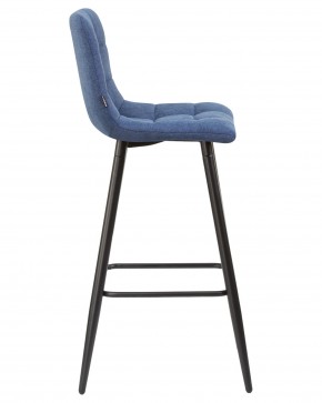 Стул барный DOBRIN NICOLE, черные матовые ножки, синяя ткань (UF860-14B) в Еманжелинске - emanzhelinsk.ok-mebel.com | фото 3