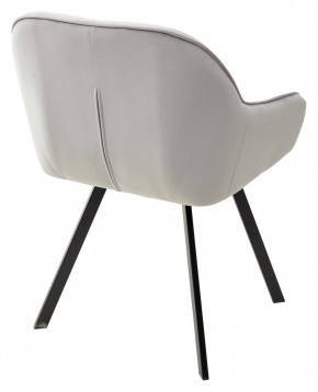 Стул GALE 360 град. поворот. BLUVEL-03 LIGHT GREY, велюр/ черный каркас, М-City в Еманжелинске - emanzhelinsk.ok-mebel.com | фото 4