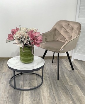 Стул GALE 360 град. поворот. BLUVEL-40 BEIGE, велюр/ черный каркас, М-City в Еманжелинске - emanzhelinsk.ok-mebel.com | фото 2