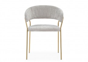 Стул на металлокаркасе Kamelia 1 light gray fabric / gold в Еманжелинске - emanzhelinsk.ok-mebel.com | фото 3