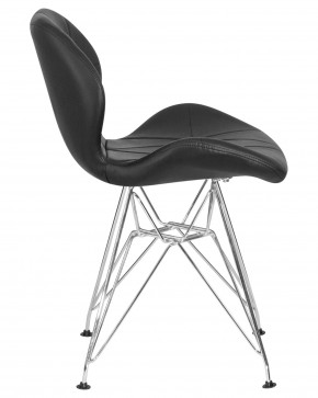 Стул обеденный DOBRIN BUTTERFLY CHROME, ножки хром, цвет чёрный в Еманжелинске - emanzhelinsk.ok-mebel.com | фото 3