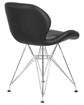 Стул обеденный DOBRIN BUTTERFLY CHROME, ножки хром, цвет чёрный в Еманжелинске - emanzhelinsk.ok-mebel.com | фото 4
