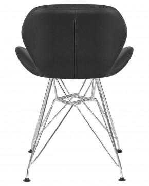 Стул обеденный DOBRIN BUTTERFLY CHROME, ножки хром, цвет чёрный в Еманжелинске - emanzhelinsk.ok-mebel.com | фото 5