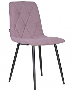 Стул обеденный DOBRIN CHILLY ROMBO, Лавандовый Simple 48, основание черное в Еманжелинске - emanzhelinsk.ok-mebel.com | фото