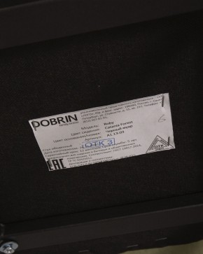 Стул обеденный DOBRIN ROBY, ЭМАЛЬ ЧЕРНЫЙ МУАР велюр Catania Forest в Еманжелинске - emanzhelinsk.ok-mebel.com | фото 12