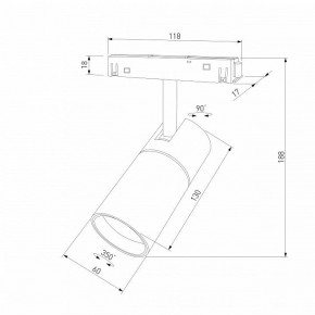 Светильник на штанге Elektrostandard Slim Magnetic a069471 в Еманжелинске - emanzhelinsk.ok-mebel.com | фото 4