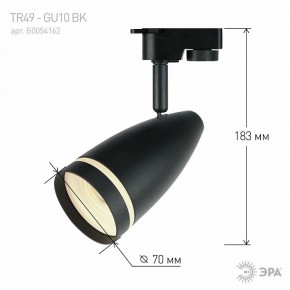 Светильник на штанге Эра  TR49 - GU10 BK в Еманжелинске - emanzhelinsk.ok-mebel.com | фото 4