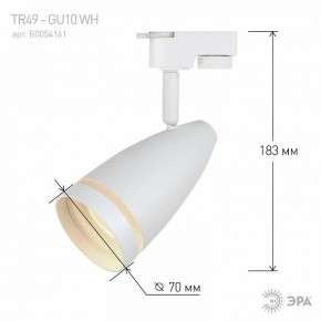 Светильник на штанге Эра  TR49 - GU10 WH в Еманжелинске - emanzhelinsk.ok-mebel.com | фото 4