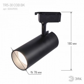 Светильник на штанге Эра  TR5-30 COB BK в Еманжелинске - emanzhelinsk.ok-mebel.com | фото 5