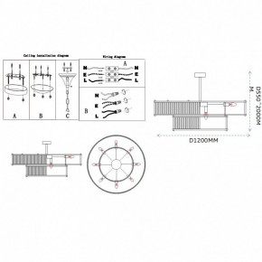 Светильник на штанге Imperiumloft RH Marais Round Chandelier 40,2668 в Еманжелинске - emanzhelinsk.ok-mebel.com | фото 11