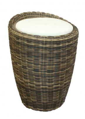 Табурет с местом для хранения LM-1100Rattan, кремовый в Еманжелинске - emanzhelinsk.ok-mebel.com | фото