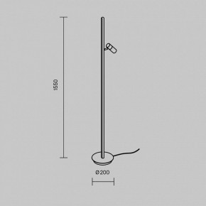 Торшер Maytoni Thin MOD395FL-L28B3K в Еманжелинске - emanzhelinsk.ok-mebel.com | фото 5