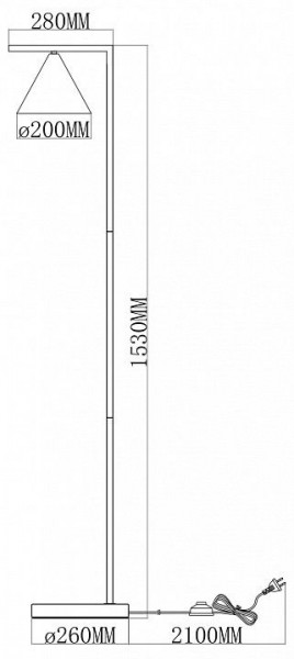 Торшер Moderli Omaha V11592-1F в Еманжелинске - emanzhelinsk.ok-mebel.com | фото 6
