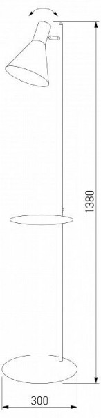 Торшер с полкой TK Lighting Jump 5864 Jump в Еманжелинске - emanzhelinsk.ok-mebel.com | фото 2
