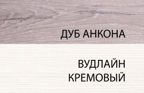 Тумба 1S, OLIVIA, цвет вудлайн крем/дуб анкона в Еманжелинске - emanzhelinsk.ok-mebel.com | фото 3