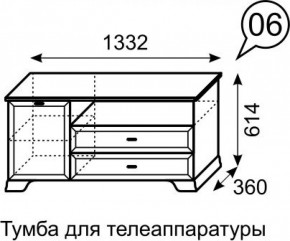 Тумба для телеаппаратуры Венеция 6 бодега в Еманжелинске - emanzhelinsk.ok-mebel.com | фото 2