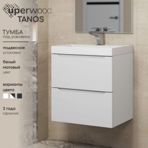 Тумба под раковину Uperwood Tanos 70 см, подвесная, белая матовая в Еманжелинске - emanzhelinsk.ok-mebel.com | фото 5