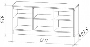 НИЦЦА-9 Тумба под ТВ (НЦ.09) в Еманжелинске - emanzhelinsk.ok-mebel.com | фото 2