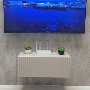 Тумба подвесная под ТВ LINES MTV1-MA 750 Бежевый (Леда-М 10.1.5) в Еманжелинске - emanzhelinsk.ok-mebel.com | фото 5