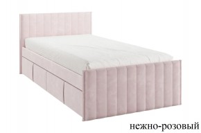 ТВИКС Кровать с ящиками 900 (нежно-розовый) в Еманжелинске - emanzhelinsk.ok-mebel.com | фото