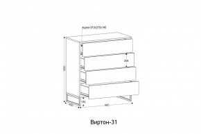 ВИРТОН 31 Комод (винтерберг) в Еманжелинске - emanzhelinsk.ok-mebel.com | фото 2