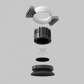 Встраиваемый светильник Maytoni Round DL058-12W2.7K-TRS-B в Еманжелинске - emanzhelinsk.ok-mebel.com | фото 5