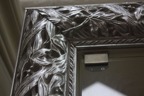 Зеркало большое Тиффани Premium черная/серебро (ТФ/02(П) в Еманжелинске - emanzhelinsk.ok-mebel.com | фото 4