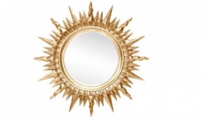 Зеркало круглое золото (1810(1) в Еманжелинске - emanzhelinsk.ok-mebel.com | фото